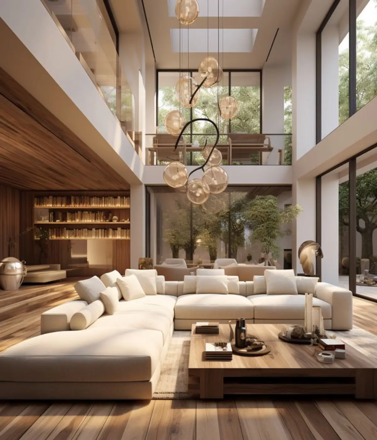 Interior styling with elegant decor