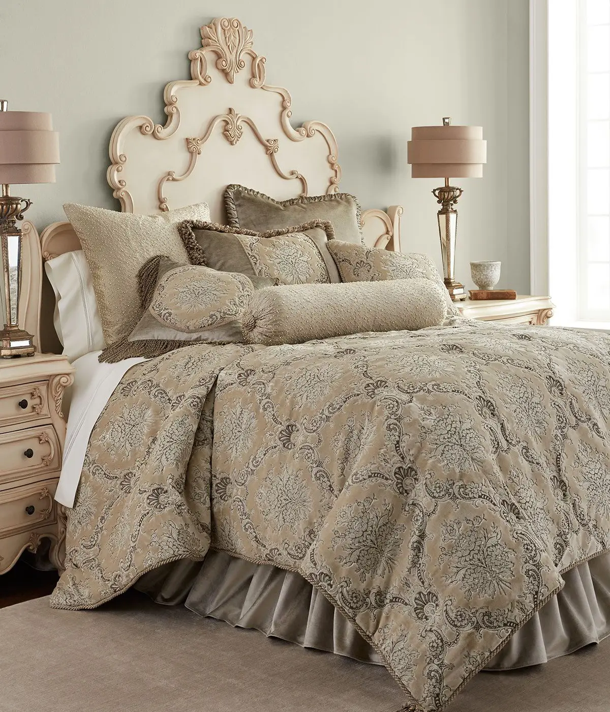 Luxury home styling with soft textures
