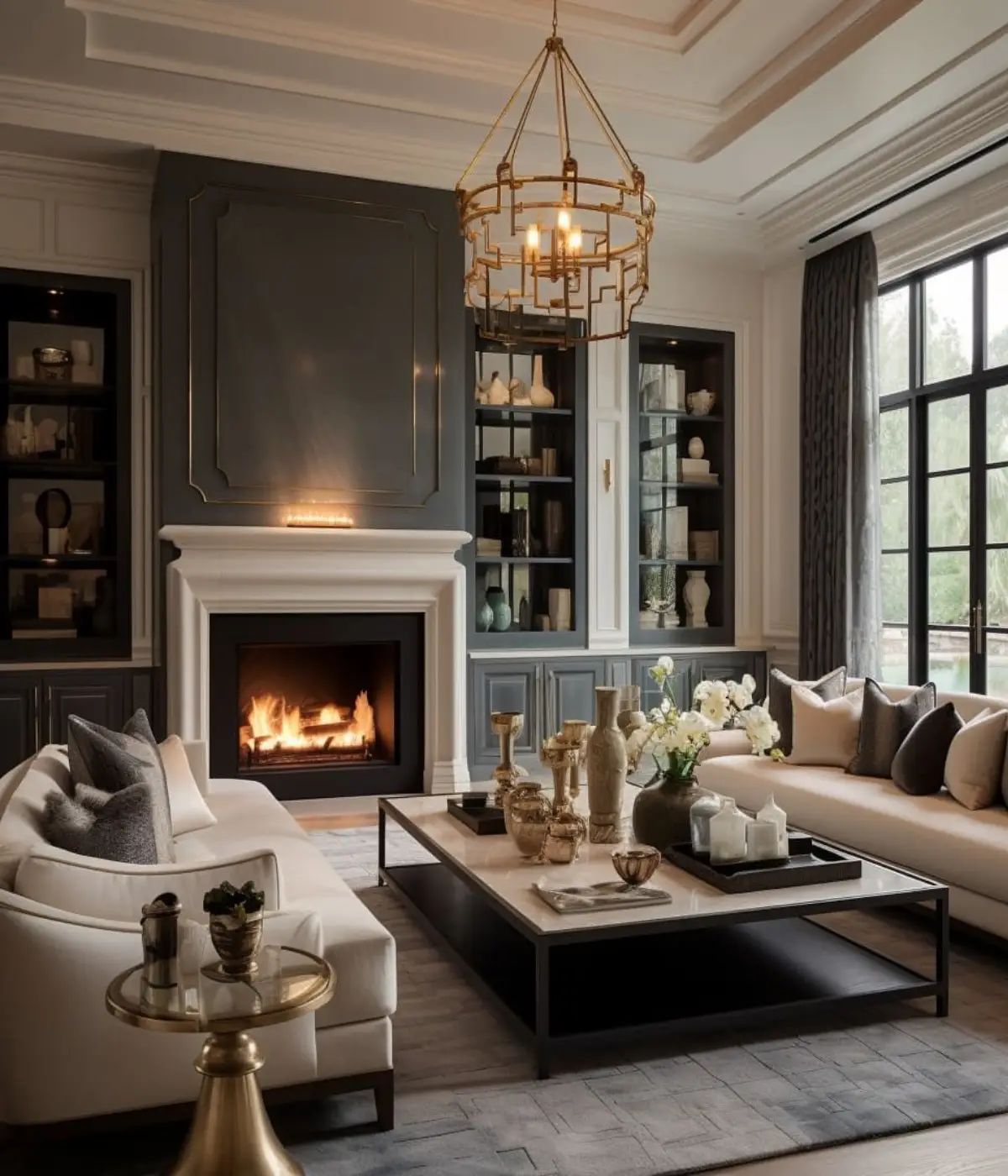 Luxury bedroom interior styling
